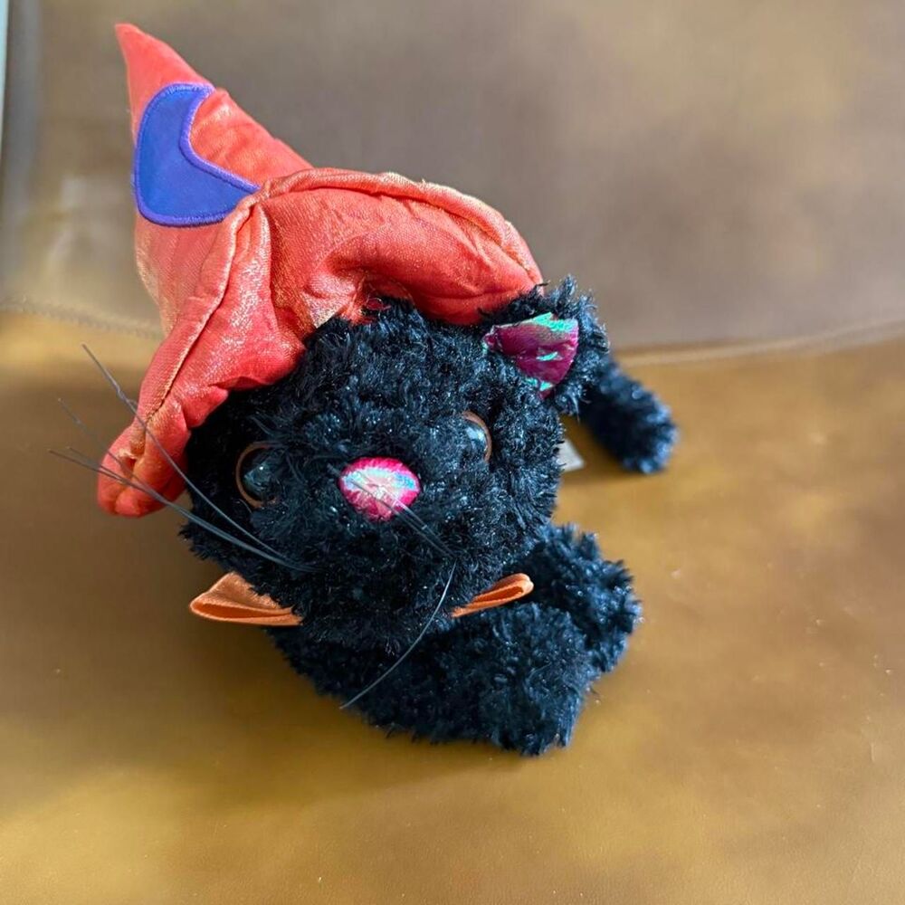 witch Halloween cute cat